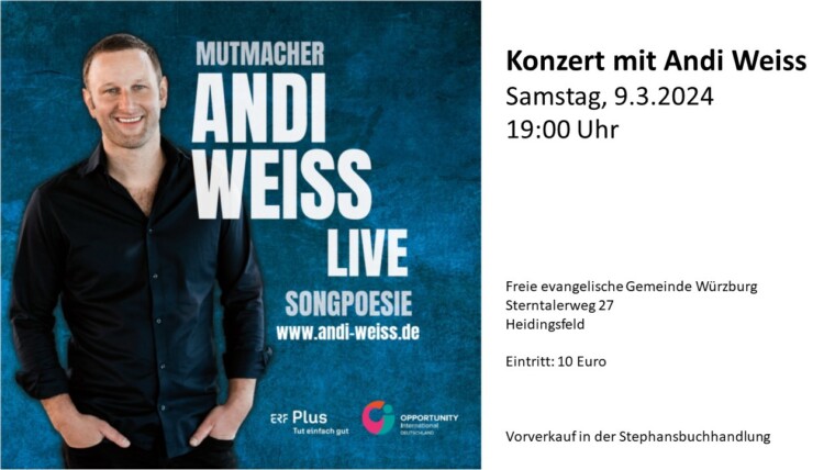 Songpoesie – Konzert mit Andi Weiss