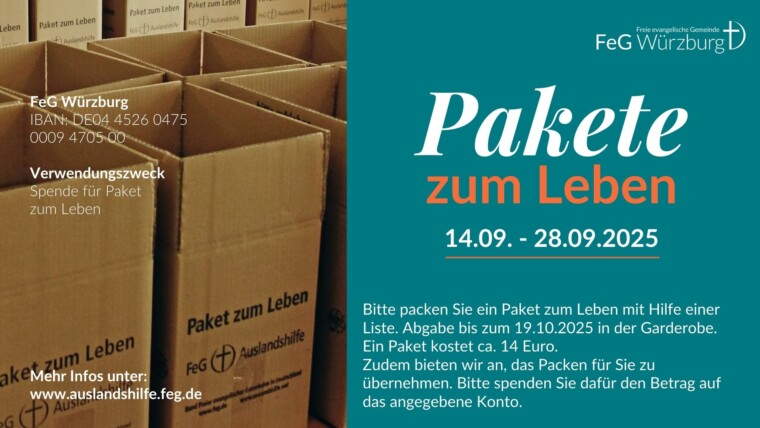 Pakete zum Leben